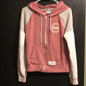 PINK hoodie with zipper